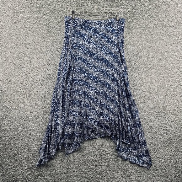 Simply‎ Styled Skirt Womens Large Asymmetrical Handkerchief Hem Fairy Boho Flowy - Picture 1 of 10